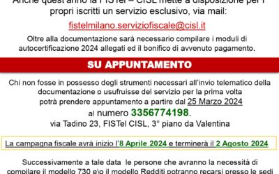 Volantino 730 Campagna Fiscale 2024