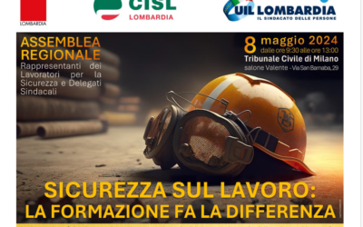 Sicurezza sul lavoro: la formazione fa la differenza. Le richieste di CGIL, CISL e UIL Lombardia – tratto dal sito: AMBLAV.IT