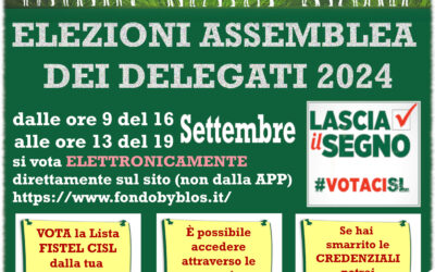 ELEZIONI ASSEMBLEA DEI DELEGATI BYBLOS 2024
