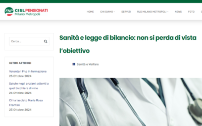 Sanità e legge di bilancio: non si perda di vista l’obiettivo – tratto da: fnpmilanometropoli.it
