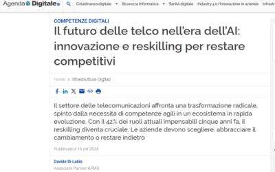 Il futuro delle telco nell’era dell’AI: innovazione e reskilling per restare competitivi – tratto da: www.agendadigitale.eu