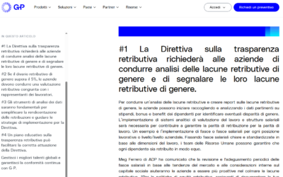Trasparenza ed equità dei pagamenti: minaccia o opportunità? – Riepilogo del Webinar (tratto da Globalization Partners.com)