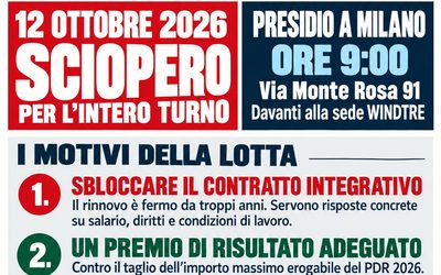 Wind Tre – Grande adesione sciopero